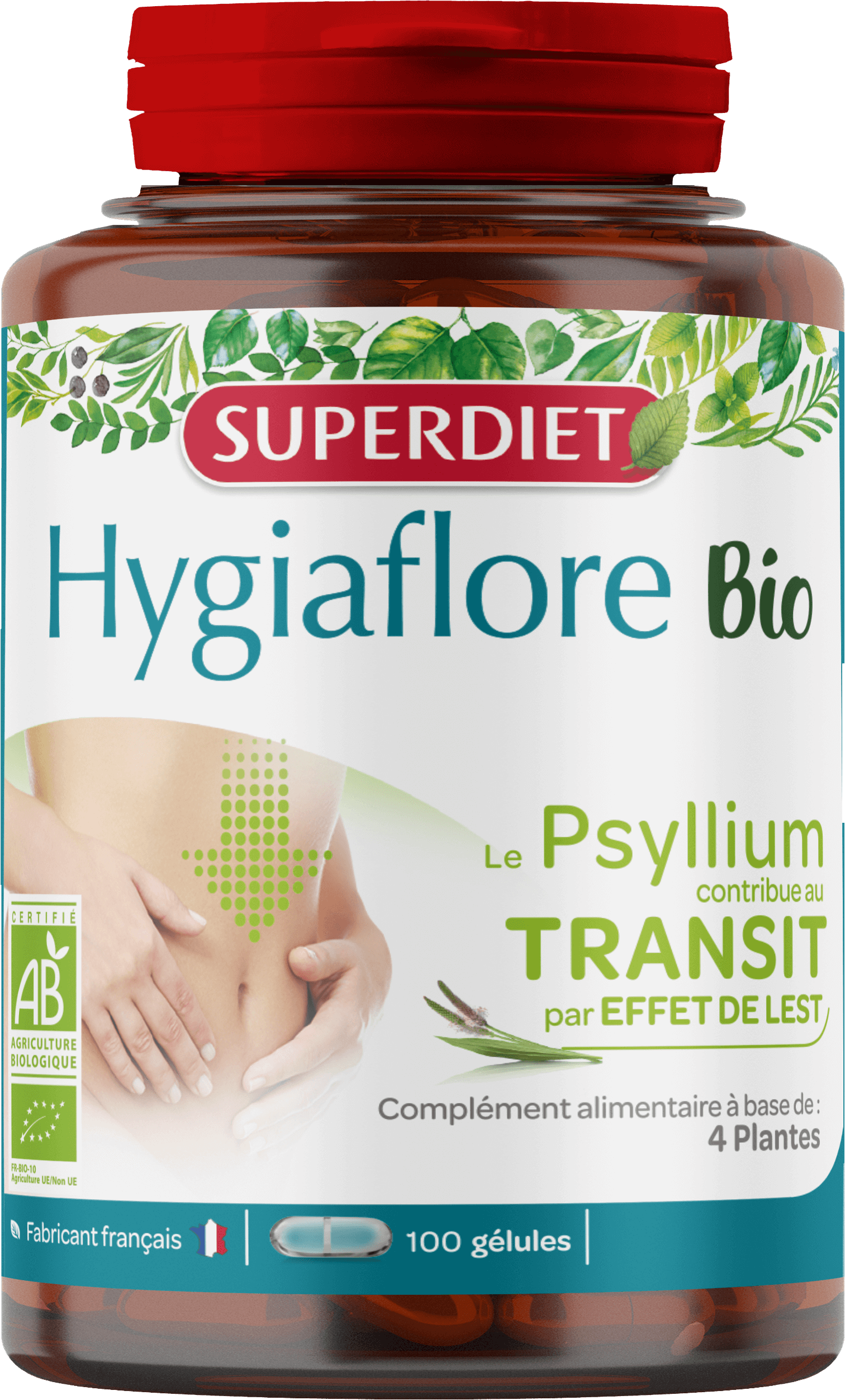 Super Diet Hygiaflore psyllium bio 100cap  PL483/336